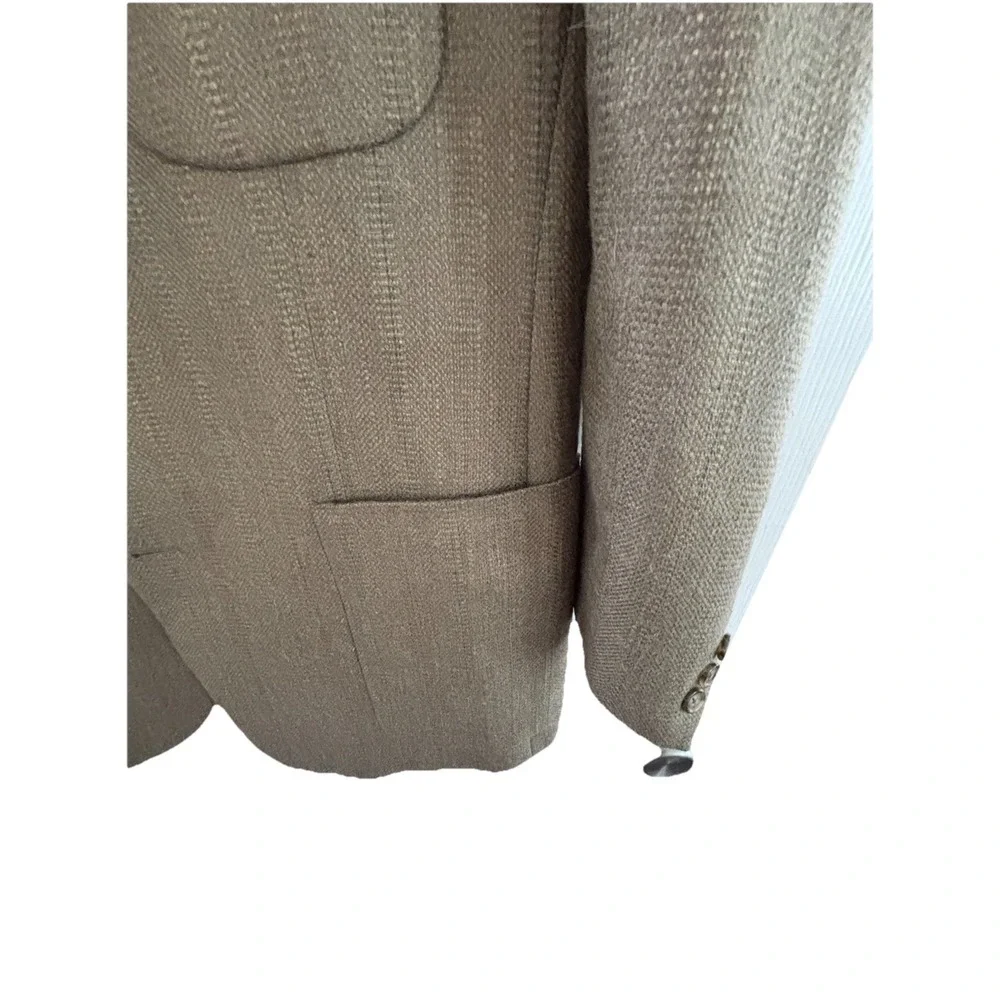 Burberry Mens 44R Herringbone Sport Coat Wool  Jacket‎ Academia Office Casual